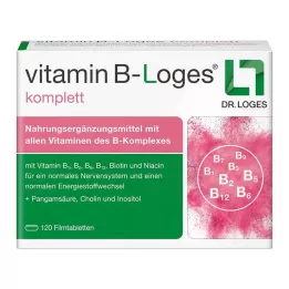 VITAMIN B-LOGES visos plėvele dengtos tabletės, 120 vnt