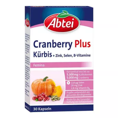 Abbey Pumpkin Plus Cranberry kapsulės, 30 vnt Abbey Pumpkin Plus Cranberry kapsulės, 30 vnt
