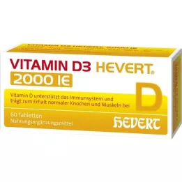 VITAMIN D3 HEVERT 2000 I.U. tablečių, 60 vnt