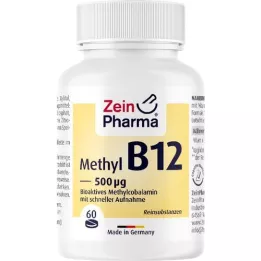 VITAMIN B12 500 μg metilkobalamino pastilių, 60 kapsulių