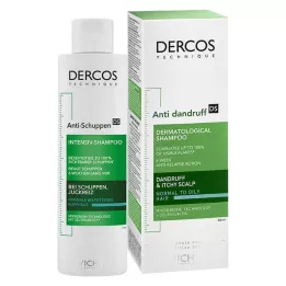 VICHY DERCOS Šampūnas nuo pleiskanų riebiai galvos odai, 200 ml