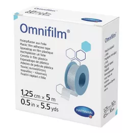 OMNIFILM Fiksacinė gipso plėvelė 1,25 cmx5 m, 1 vnt