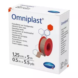 OMNIPLAST Fiksacinis gipsas 1,25 cmx5 m, 1 vnt