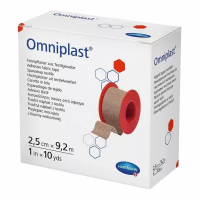 Omniplast tvirtinimo tinkas tekstilės svoris 2,5 cmx9,2 m, 1 vnt Omniplast tvirtinimo tinkas tekstilės svoris 2,5 cmx9,2 m, 1 vnt
