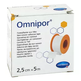 OMNIPOR Tvirtinimo gipso vata 2,5 cmx5 m, 1 vnt