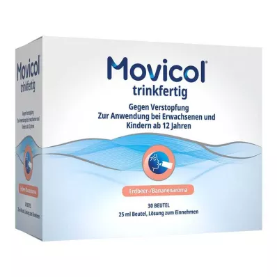 Movicol® paruoštas gerti 25 ml geriamojo tirpalo paketėlis, 30 vnt