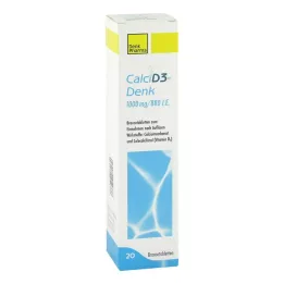 CALCI D3-Denk 1 000 mg/880 I.U. putojančios tabletės, 20 vnt