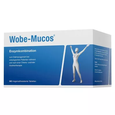 WOBE-MUCOS enterinės dengtos tabletės, 360 vnt