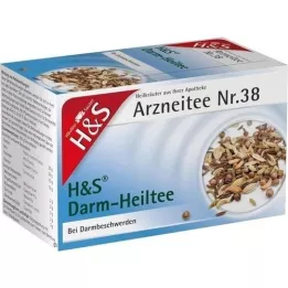 H&amp;S Gydomosios žarnyno arbatos filtravimo maišelis, 20X2,0 g