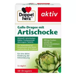 DOPPELHERZ Tulžies pastilės su artišoku, 50 vnt