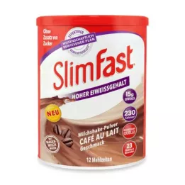 SLIM FAST Cafe au Lait milteliai, 438 g