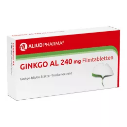 GINKGO AL 240 mg plėvele dengtos tabletės, 60 vnt
