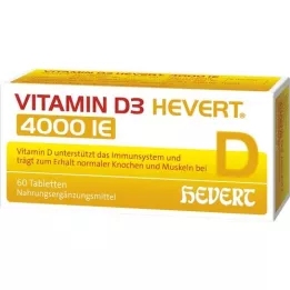 VITAMIN D3 HEVERT 4000 I.U. tablečių, 60 vnt