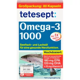 TETESEPT Omega-3 1000 kapsulių, 80 kapsulių