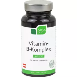 NICAPUR Vitamino B komplekso aktyvuotos kapsulės, 60 vnt