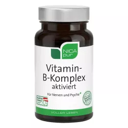 NICAPUR Vitamino B komplekso aktyvuotos kapsulės, 60 vnt