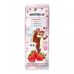 TOOTHPOP Dantų priežiūros ledinukas braškių skonio, 1 vnt