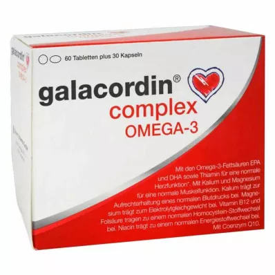 GALACORDIN complex Omega-3 tabletės, 60 kapsulių