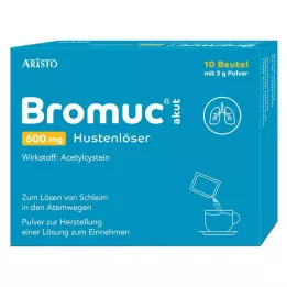 BROMUC ūminis 600 mg kosulį slopinantis vaistas, skirtas gerti, 10 vnt