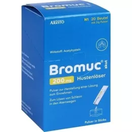 BROMUC Acute 200 mg kosulį slopinantis geriamasis vaistas, 20 vnt