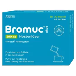 BROMUC Acute 200 mg kosulį slopinantis geriamasis vaistas, 20 vnt