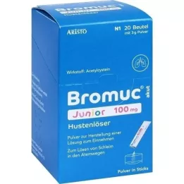 BROMUC akut Junior 100 mg P.H.e.L.z.E. nuo kosulio, 20 vnt
