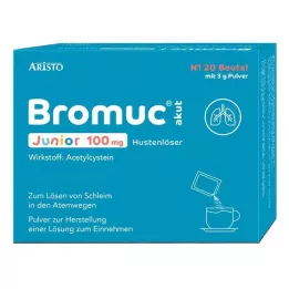 BROMUC akut Junior 100 mg P.H.e.L.z.E. nuo kosulio, 20 vnt