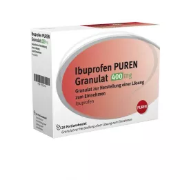 IBUPROFEN PUREN 400 mg granulės, skirtos gerti, 20 vnt
