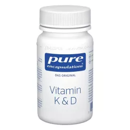 PURE ENCAPSULATIONS Vitaminas K &amp; D kapsulės, 60 kapsulių
