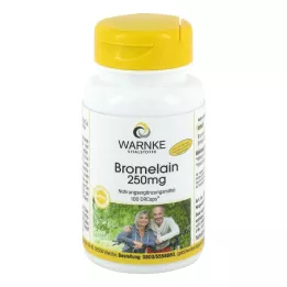 BROMELAIN 250 mg skrandžiui atsparios kapsulės, 100 vnt