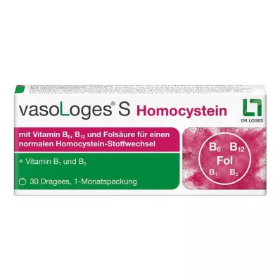 VASOLOGES S Homocisteino dengtos tabletės, 30 kapsulių VASOLOGES S Homocisteino dengtos tabletės, 30 kapsulių