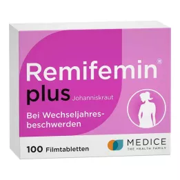 REMIFEMIN plius jonažolės plėvele dengtos tabletės, 100 kapsulių