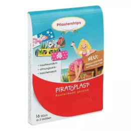 PIRATOPLAST Mergaičių gipso juostelės, 3 dydžiai, 16 vnt