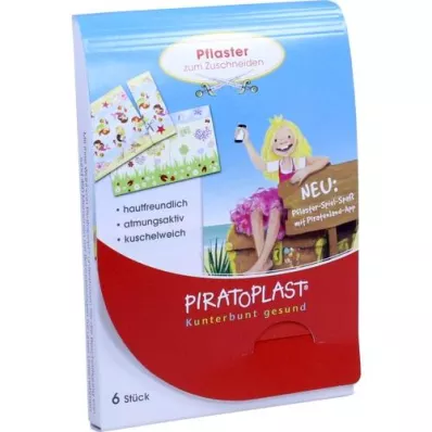 PIRATOPLAST Mergaičių gipso iškarpos 6x10 cm, 6 vnt