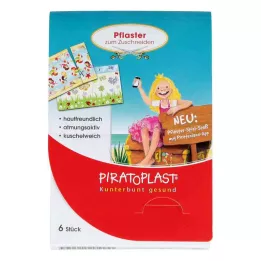 PIRATOPLAST Mergaičių gipso iškarpos 6x10 cm, 6 vnt