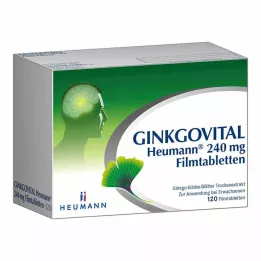 GINKGOVITAL Heumann 240 mg plėvele dengtos tabletės, 120 vnt