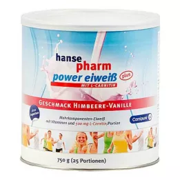 HANSEPHARM Power Protein plus Raspberry-Vanilla Plv, 750 g