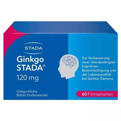 Ginkgo STADA® 120 mg plėvele dengtos tabletės, 60 vnt