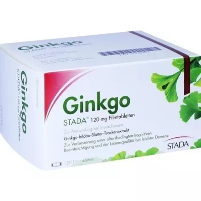 GINKGO STADA 120 mg plėvele dengtos tabletės, 120 vnt