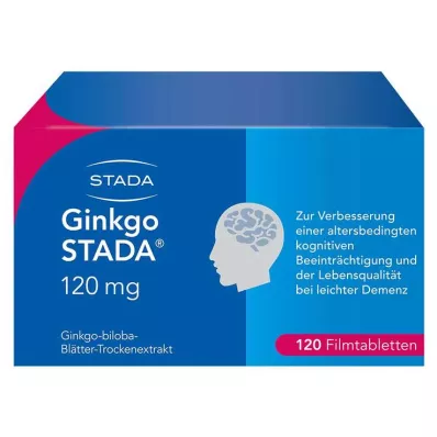 Ginkgo STADA® 120 mg plėvele dengtos tabletės, 120 vnt Ginkgo STADA® 120 mg plėvele dengtos tabletės, 120 vnt