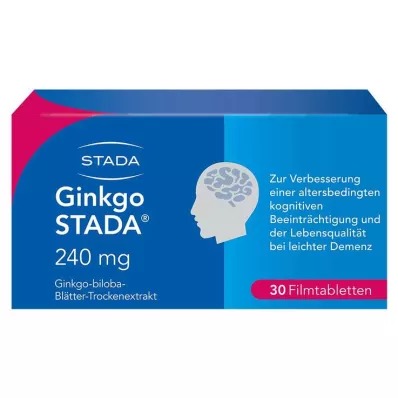 Ginkgo STADA® 240 mg plėvele dengtos tabletės, 30 vnt