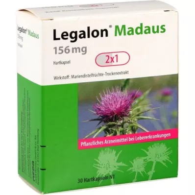 LEGALON Madaus 156 mg kietosios kapsulės, 30 vnt