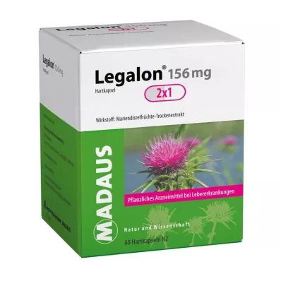 LEGALON Madaus 156 mg kietosios kapsulės, 60 vnt