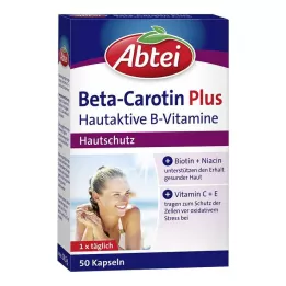 ABTEI Beta karotinas plius odą veikiantys B grupės vitaminai, 50 kapsulių