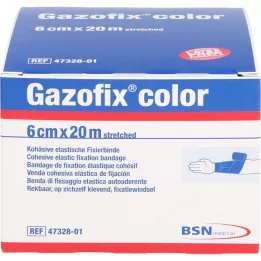 GAZOFIX spalvotas fiksuojamasis tvarstis 6 cmx20 m mėlynos spalvos, 1 vnt