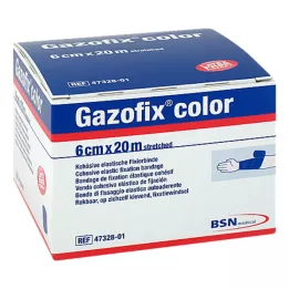 GAZOFIX spalvotas fiksuojamasis tvarstis 6 cmx20 m mėlynos spalvos, 1 vnt
