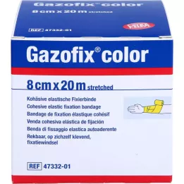 GAZOFIX spalvotas fiksuojantis tvarstis 8 cmx20 m, geltonas, 1 vnt