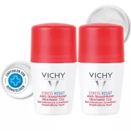 VICHY DEO Atsparus įtempimui 72 val., 2X50 ml