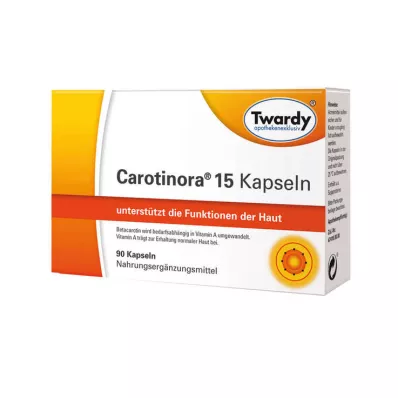 Carotinora 15 kapsulių, 90 vnt Carotinora 15 kapsulių, 90 vnt