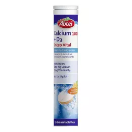 ABTEI Kalcis 1000+D3 Osteo Vital putojančios tabletės, 15 vnt